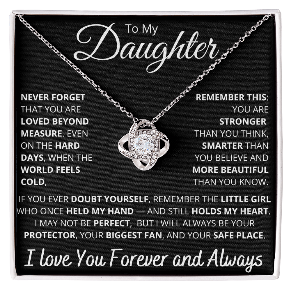 To My Daughter – Empowering “Never Forget You Are Loved” Necklace
