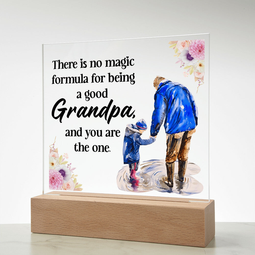 Acrylic Square Gift for Grandpa