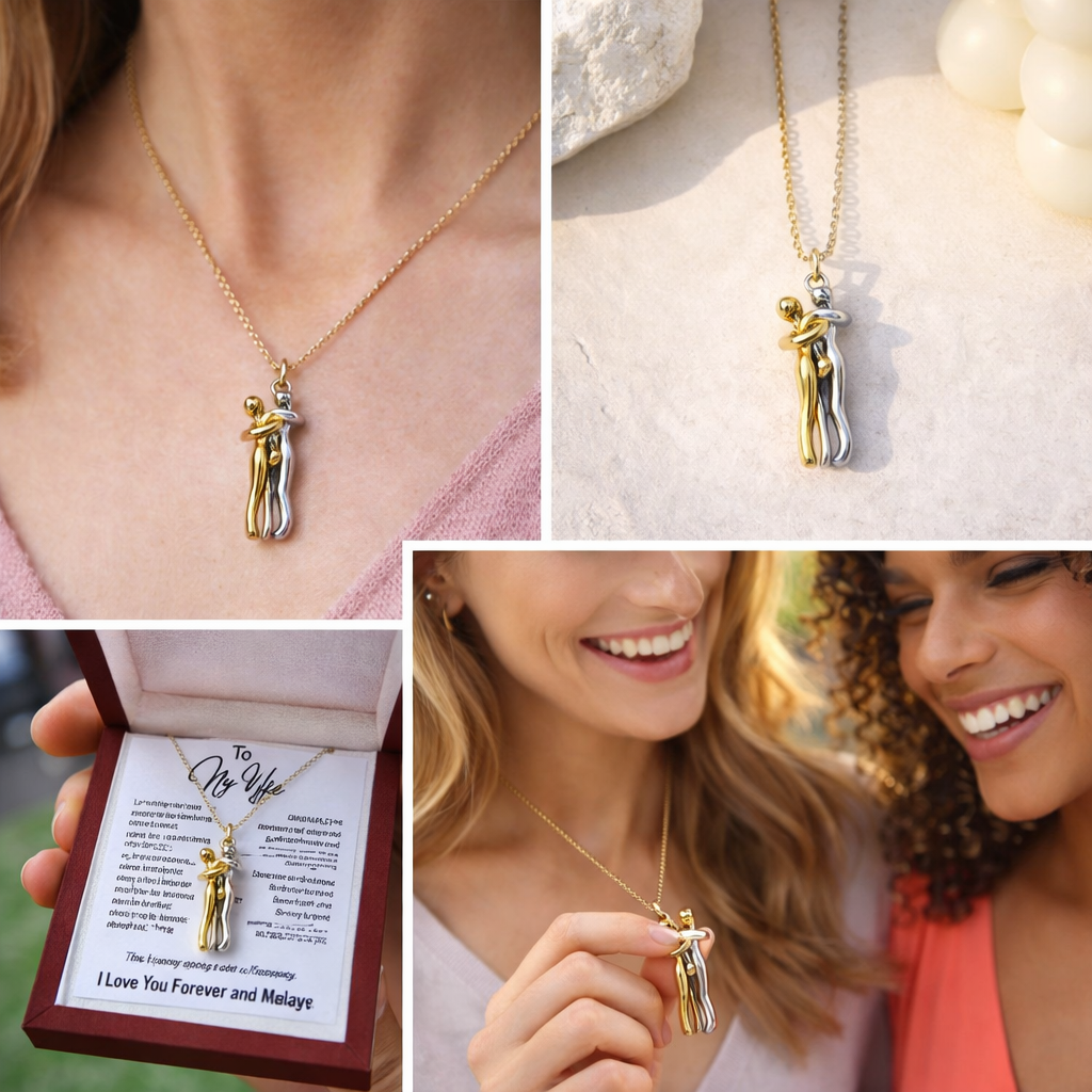 Hugs & Cuddles Necklace ❤️ Ideal Valentines Day Gift | Early Bird Sale