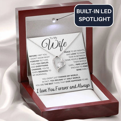 To My Wife – Necklace with Deeply Romantic “Forever Changed” Message