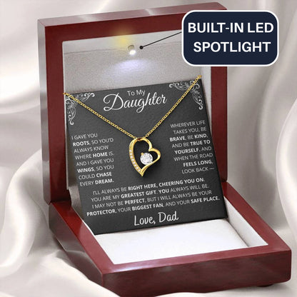 Dad to Daughter Necklace of Strength, Love, and Legacy