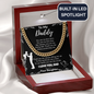 To My Daddy – Cuban Chain Necklace from Daughter (Father's Day Gift)
