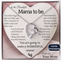 [ALMOST SOLD OUT] "To the Beautiful Mama to Be" – Heart Necklace with Personalized Message Card