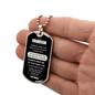 To My Grandson – Eternal Bond Dog Tag