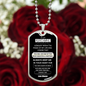 To My Grandson – Eternal Bond Dog Tag