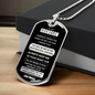 To My Grandson – Dog Tag - You are my best Chapter in Life