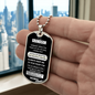 To My Grandson – Dog Tag - You are my best Chapter in Life