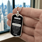 To My Grandson – Eternal Bond Dog Tag