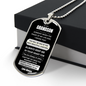 To My Grandson – Dog Tag - You are my best Chapter in Life