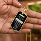 To My Grandson – Eternal Bond Dog Tag