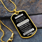 To My Grandson – Dog Tag - You are my best Chapter in Life