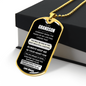 To My Grandson – Dog Tag - You are my best Chapter in Life