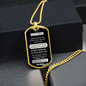 To My Grandson – Dog Tag - You are my best Chapter in Life