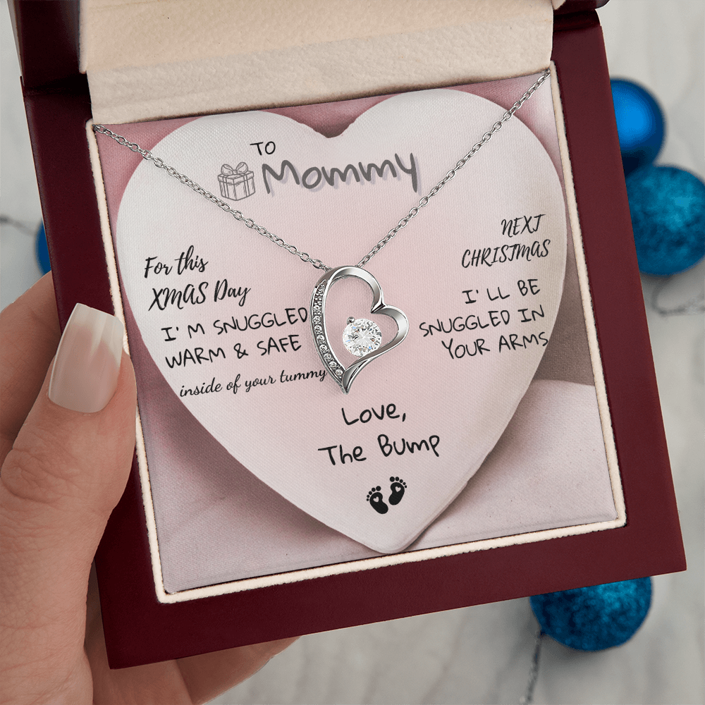 🎄 To My Mommy – Christmas From The Bump Necklace 🎁