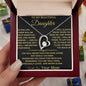 I See You, I Lift You' Mom to Daughter Heart Necklace