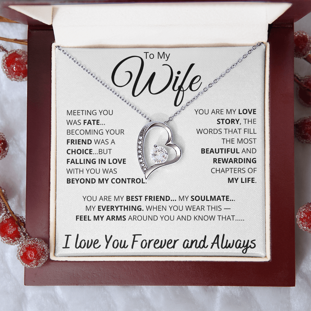 [ALMOST SOLD OUT] To My Wife – “You Are My Love Story” Heart Necklace