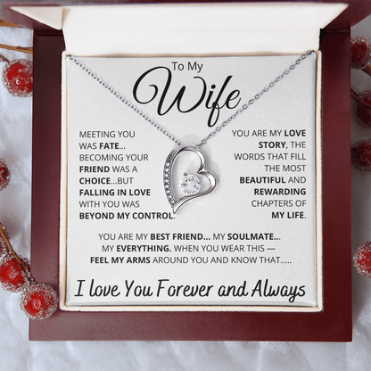 [ALMOST SOLD OUT] To My Wife – “You Are My Love Story” Heart Necklace