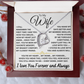 To My Wife - Forever Love Heart Necklace
