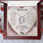 [ALMOST SOLD OUT] “To the Beautiful Mama-to-Be” – Interlocking Heart Necklace Gift for Expecting Moms