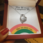 To My Woman – Pride Edition Rainbow Heart Necklace Gift