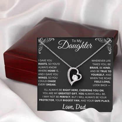 Dad to Daughter Necklace of Strength, Love, and Legacy