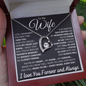 To my Wife - You are my Heart, My Home Necklace