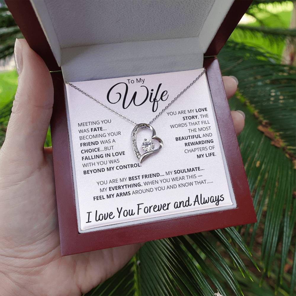 [ALMOST SOLD OUT] To My Wife – “You Are My Love Story” Heart Necklace
