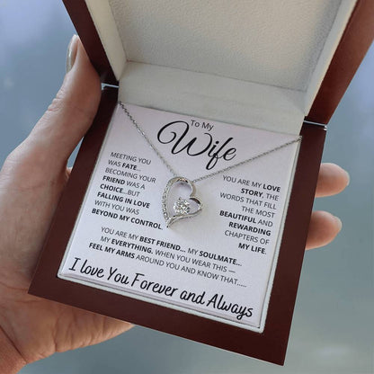 [ALMOST SOLD OUT] To My Wife – “You Are My Love Story” Heart Necklace
