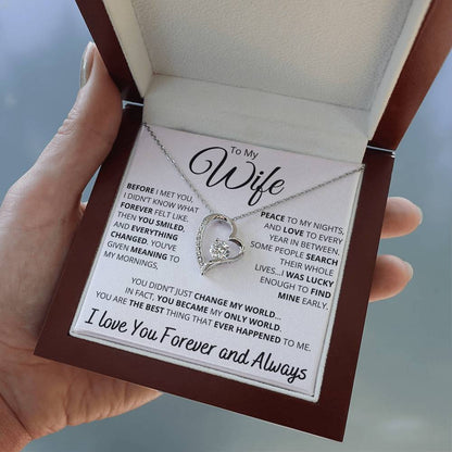 To My Wife – Necklace with Deeply Romantic “Forever Changed” Message