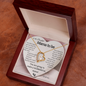 [ALMOST SOLD OUT] "To the Beautiful Mama to Be" – Heart Necklace with Personalized Message Card
