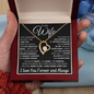 To my Wife - You are my Heart, My Home Necklace