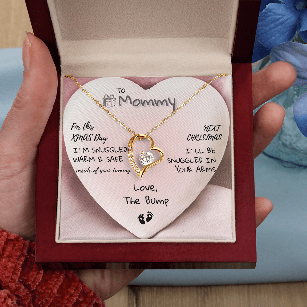 🎄 To My Mommy – Christmas From The Bump Necklace 🎁