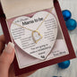 [ALMOST SOLD OUT] "To the Beautiful Mama to Be" – Heart Necklace with Personalized Message Card