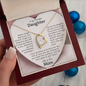To My Beautiful Daughter - Forever Love Heart Necklace Gift from Mom