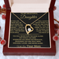 I See You, I Lift You' Mom to Daughter Heart Necklace