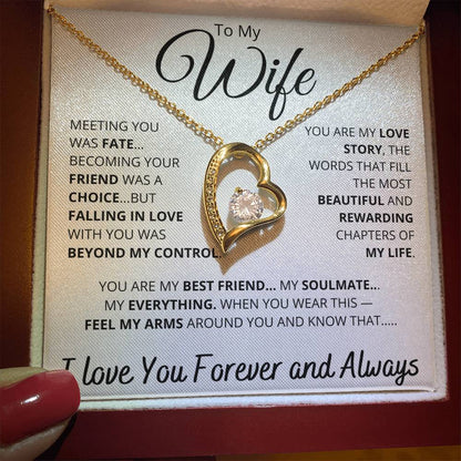 [ALMOST SOLD OUT] To My Wife – “You Are My Love Story” Heart Necklace