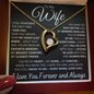 To my Wife - You are my Heart, My Home Necklace