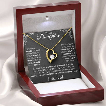 Dad to Daughter Necklace of Strength, Love, and Legacy