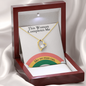 To My Woman – Pride Edition Rainbow Heart Necklace Gift