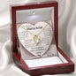 [ALMOST SOLD OUT] "To the Beautiful Mama to Be" – Heart Necklace with Personalized Message Card