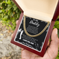 To My Daddy – Cuban Chain Necklace from Daughter (Father's Day Gift)
