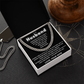 To My Husband – Cuban Chain Gift with Empowering “My King” Message Card