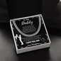 To My Daddy – Cuban Chain Necklace from Daughter (Father's Day Gift)