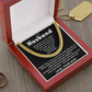 To My Husband – Cuban Chain Gift with Empowering “My King” Message Card