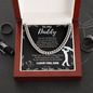 To My Daddy – Cuban Chain Necklace from Son (Father's Day Edition)