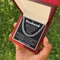 To My Husband – Cuban Chain Gift with Empowering “My King” Message Card