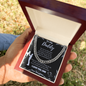 To My Daddy – Cuban Chain Necklace from Daughter (Father's Day Gift)