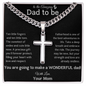 To the Amazing Dad To Be – Cross Necklace Gift from Mom #Fathersday