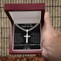 To the Amazing Dad To Be – Cross Necklace Gift from Mom #Fathersday