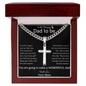 To the Amazing Dad To Be – Cross Necklace Gift from Mom #Fathersday